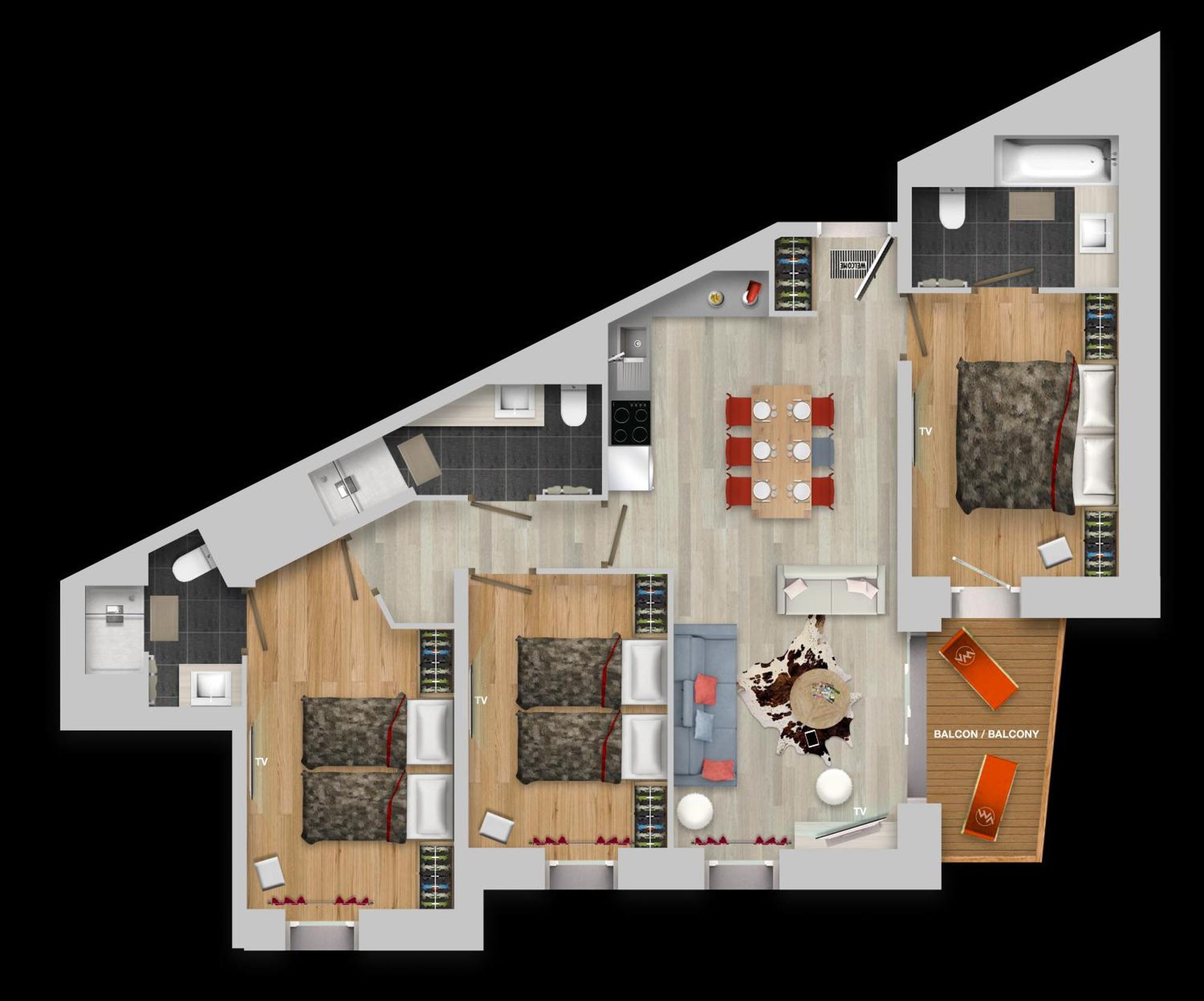 Montana Lodge Val Thorens Eksteriør billede